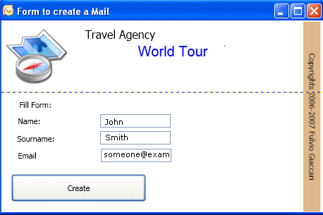 World Tour Agency custom form