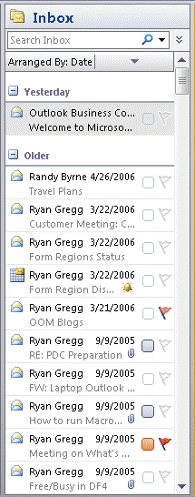 Outlook View Pane