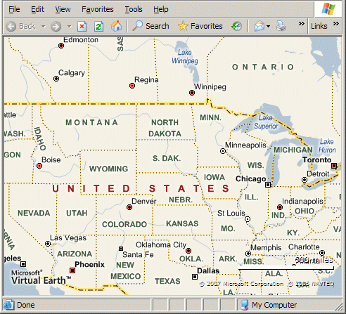 Display a basic map in the Web browser