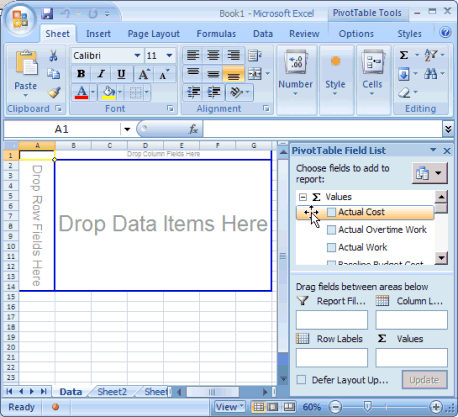 New Visual Reports template created from VBA
