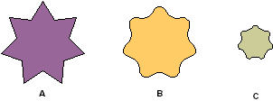 A polygon formatted with rounded corners and then resized