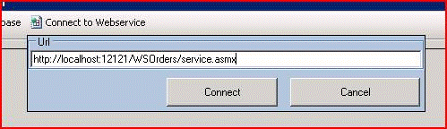 Entering the Web service URL