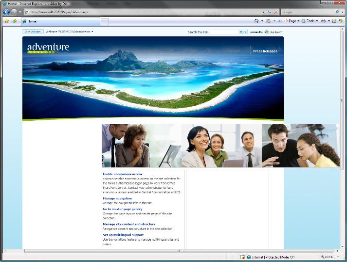 Almost completed SharePoint branding