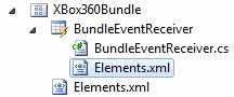 Elements.xml binding