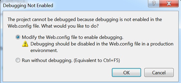 Allow Debugging in Web.Config