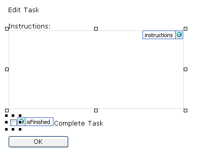 Workflow task edit form