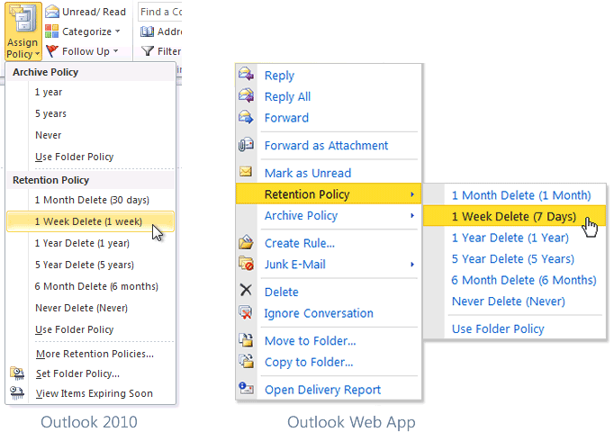Personal tags in Outlook 2010 and Outlook Web App