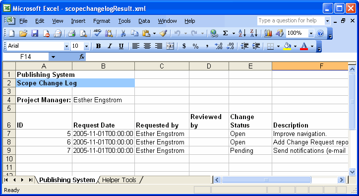 Excel opens a SpreadsheetML file