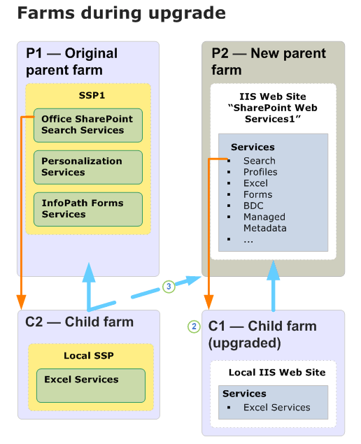 Diagram of upgrading parent farm (During)