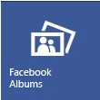 Icon to import the Facebook data source