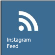 Icon to import the Instagram data source