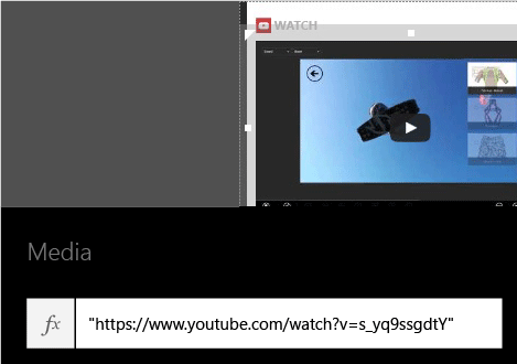 Composite control for playing YouTube videos