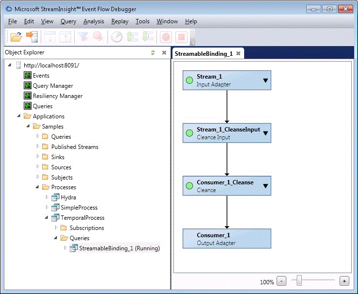 Viewing a query in the query graph