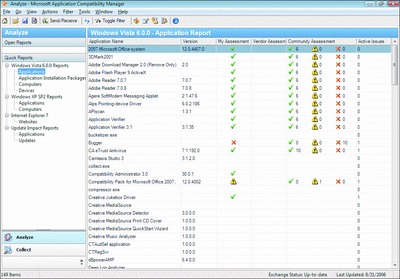 Figure 4 Filtering in Application Compatibility Manager