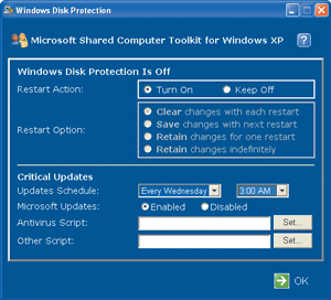 Figure 4 Windows Disk Protection