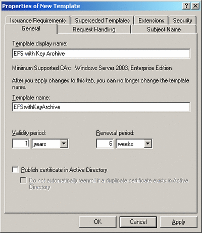 Figure 1 EFS with Key Archive