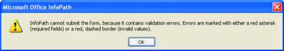 Figure 4b The error message that is generated