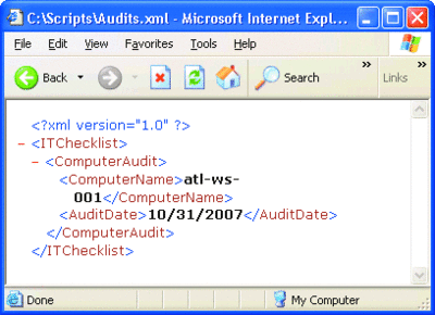 Figure 2 Our target: a simple XML file