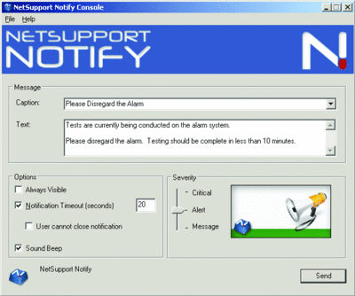 Deliver announcements to your employees with NetSupport Notify 