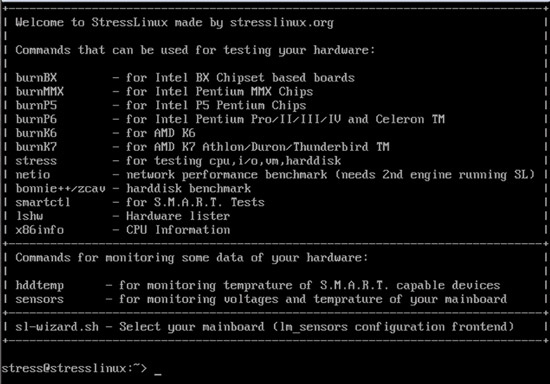 StressLinux Project