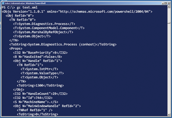 Figure 1 The XML file will serialize the process objects