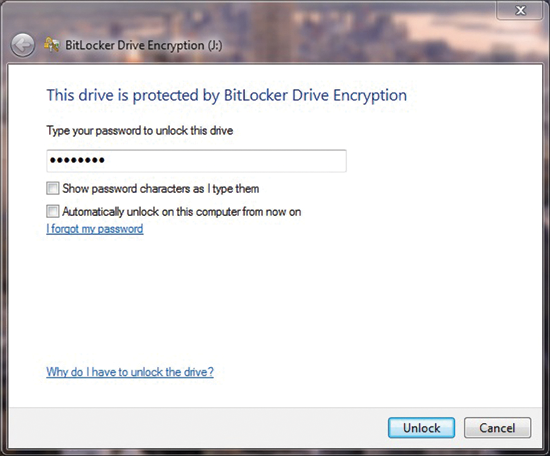 Figure 2 BitLocker Drive Encryption locks down data at the drive level