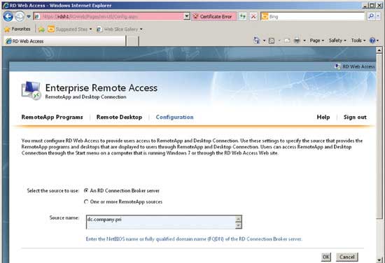 Configure RD Web Access