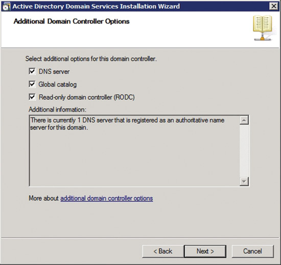 Select the option to make the domain controller read-only