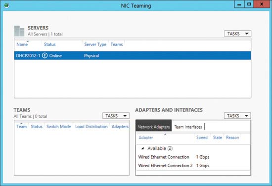 Get started with NIC teaming