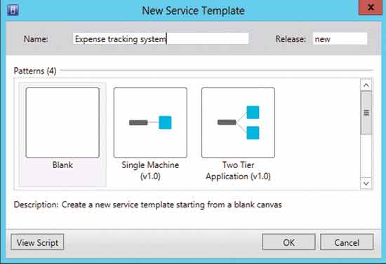 System Center Virtual Machine Manager 2012 SP1 comes with one-, two- and three-tier service templates you can use as starting points