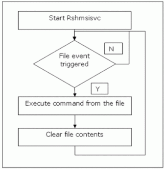 Figure 3.1: Schematic Representation of Rshmsisvc Execution