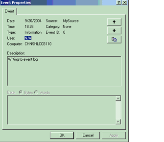 Figure 9.2. Details of an event in Windows Event Viewer