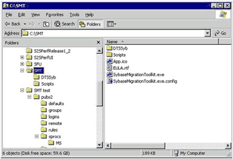 Figure H.1 Sybase Migration Toolkit directory tree