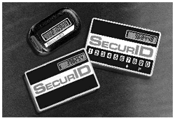 Figure 9.7: SecurID cards from Security Dynamics Technologies