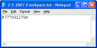 Free Bytes on a Computer