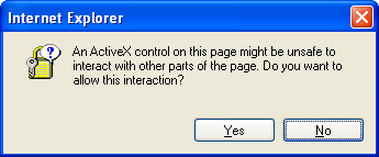 Internet Explorer Warning