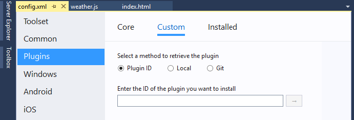 Configuration Editor: Plugins-2