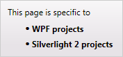 This page applies to WPF and Silverlight 2