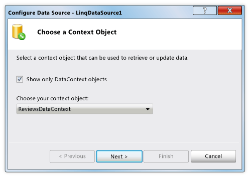 Select the data source.