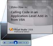 Calling Code in an Add-in from VBA