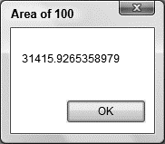 Area of 100
