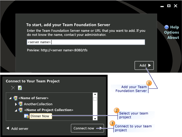 Connect to Your Team Project