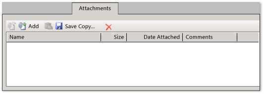 Example of attachments control