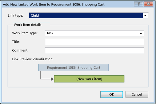Add New Linked Work Item to Requirement