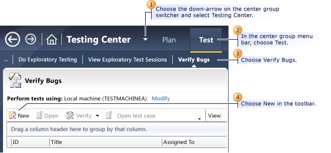 Submitting a bug in Microsoft Test Manager