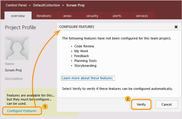 Verify features can be configured