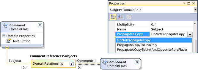 Propagates Copy property of domain role