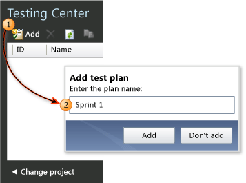 Microsoft Test Manager - test plan