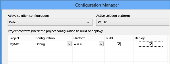 Configuration Manager dialog box