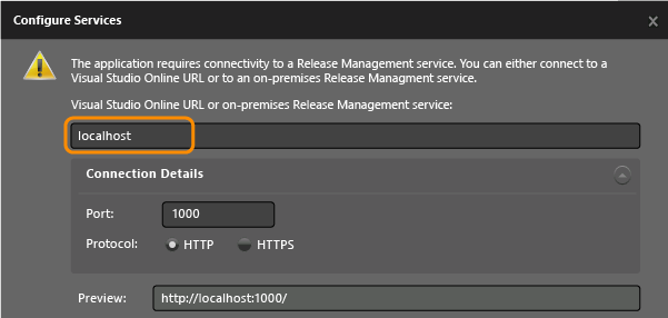 Connect the client to RM Server